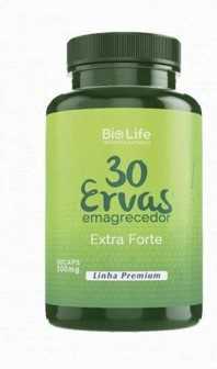 30 ERVAS EMAGRECEDOR - 60 CPS (BIOLIFE)