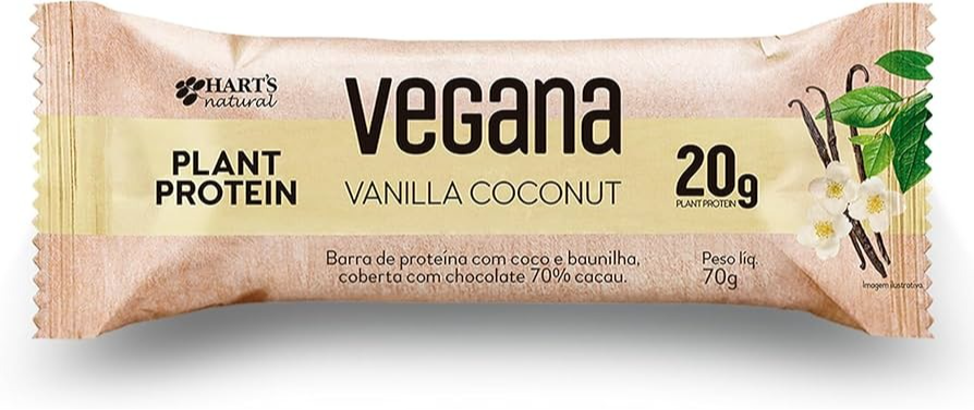 PLANT PROTEIN ALMOND VANILLA COM COCO - 20G VEGANA (HARTS NATURAL)