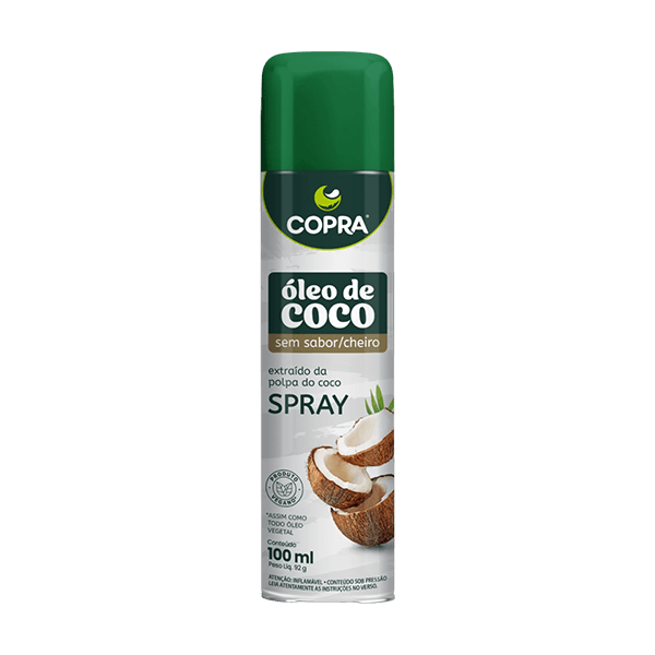 OLEO DE COCO SPRAY SEM SABOR - 100ml (COPRA)