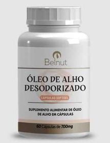 ÓLEO DE ALHO DESODORIZADO - 60 CAPS SOFTGEL 700MG (BELNUT)