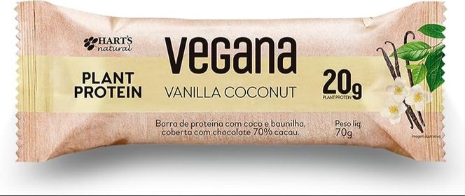 PLANT PROTEIN ALMOND VANILLA COM COCO - 20G VEGANA (HARTS NATURAL)