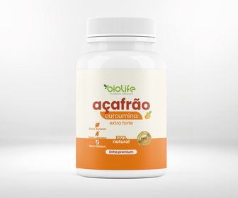 AÇAFRÃO (Cúrcuma) - 100 CPS (BIOLIFE)