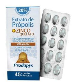 SUPLEMENTO ALIMENTAR EXTRATO DE PRÓPOLIS COM ZINCO (PRODAPYS) 