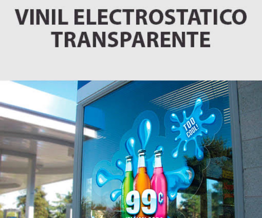 Vinil transparente estático 