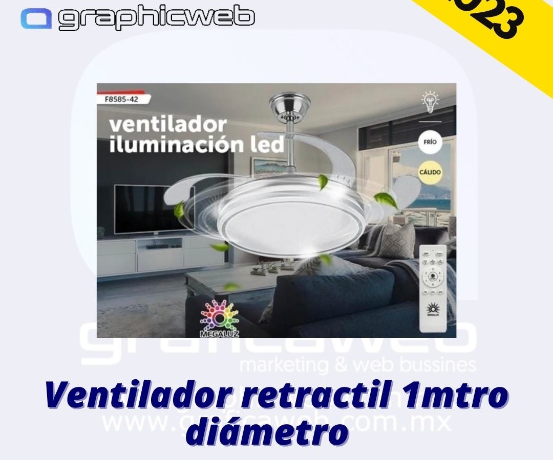 Ventilador retractil 1mtro diámetro 