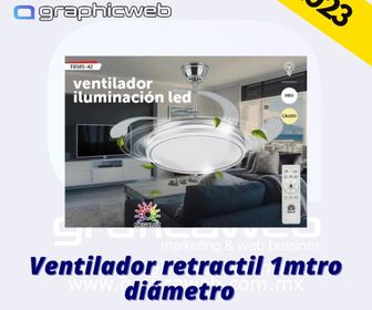 Ventilador retractil 1mtro diámetro 