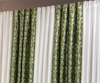 Curtain/Green/White