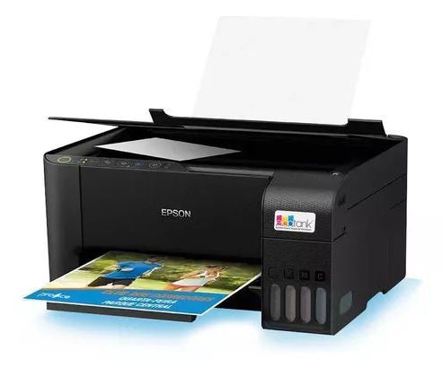 Impressora Multifuncional Epson EcoTank L3250 com wifi preta 110V