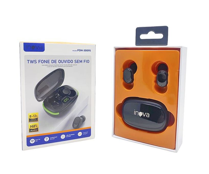 Fone Bluetooth Inova FON-30095 Stéreo com Microfone