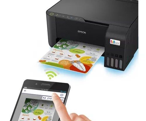 Impressora Multifuncional Epson EcoTank L3250 com wifi preta 110V