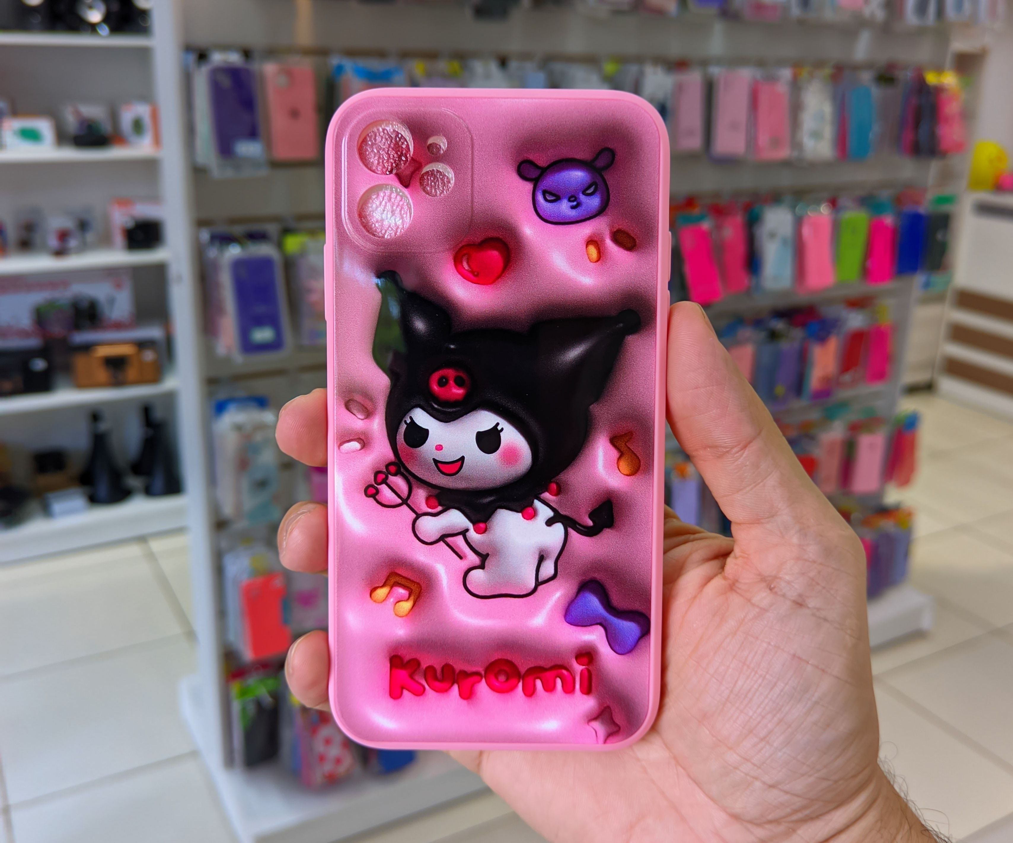 Capa iPhone 11 6.1 Fun Kuromj com Veludo Interno