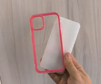 Capa iPhone 11 6.1 Clear 2 em 1 Borda Colorida