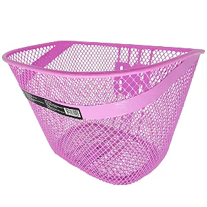 Cesta 20 Aco Rosa com Haste 27x20x20 WG para bicicleta