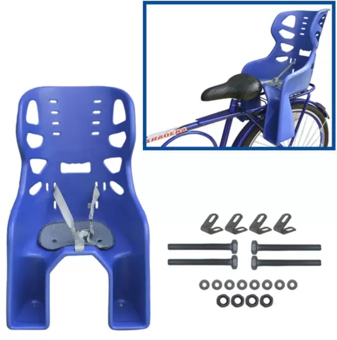 Cadeirinha Bagageiro Styll Azul para bicicleta