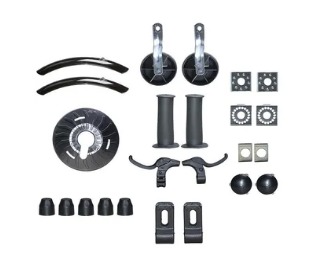 Kit 16 Acessórios sem Rodas Preto Jks para bicicleta