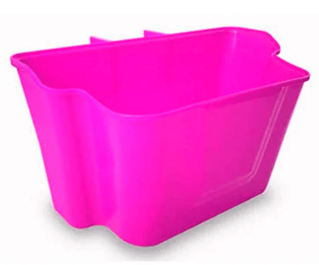 Cesta Plástica Rosa Jksem AMR para bicicleta