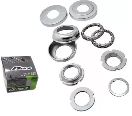 Movimento Central 45 Mm Cromado com Colar Aço Neco para bicicleta