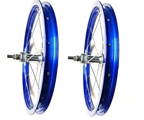 Roda 16 Alumínio Dianteiro/Traseiro. Azul Rimaxx para bicicleta