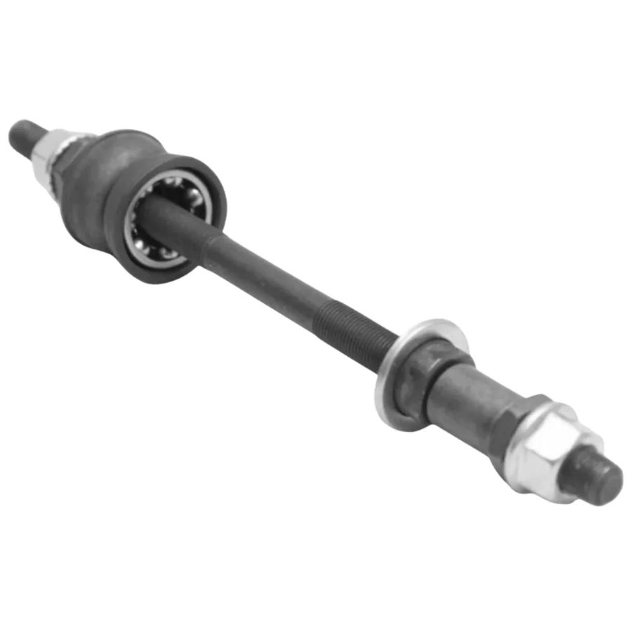 Eixo Traseiro 185mm com Cxa Colar Aco Prot. Po Preto Shunfeng para bicicleta