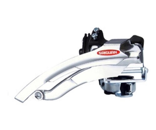 Cambio Dianteiro Curto Cromado Top&down Saiguan para bicicleta