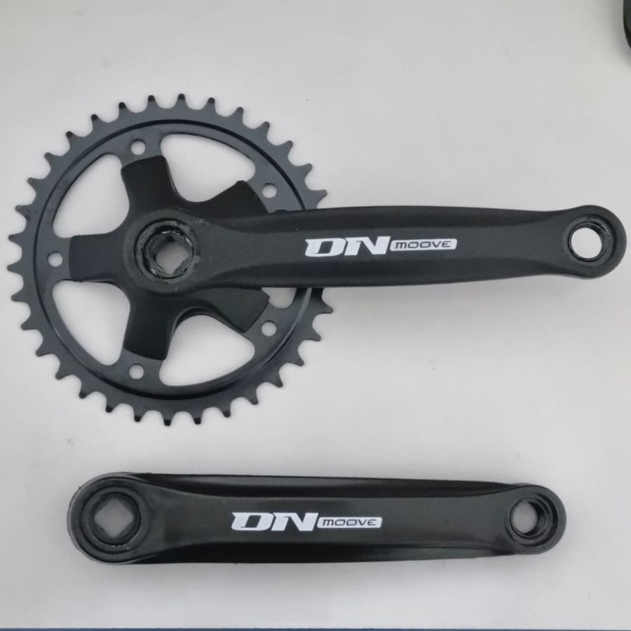 Pedivela Single 170mm 34d Ferro Ponta Quadrada para bicicleta