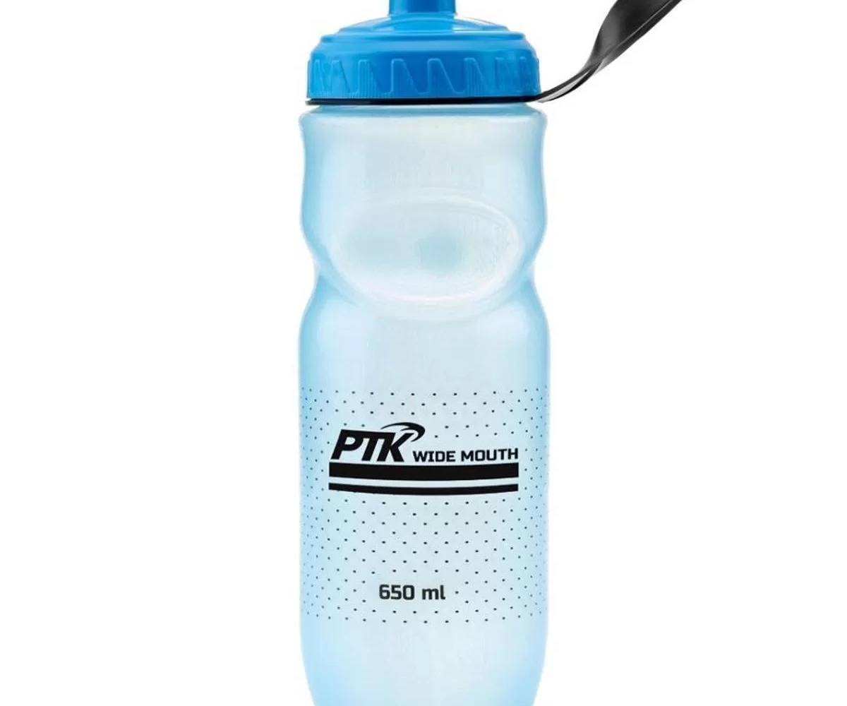 Caramanhola 650ml Boca Larga Azul Ptk para bicicleta