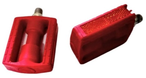 Pedal Nylon Infantil Vermelho AMR para bicicleta