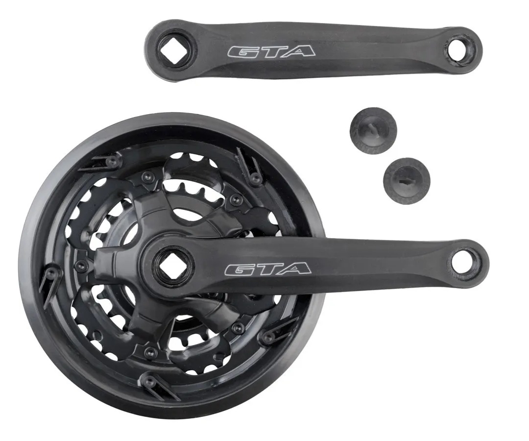 Pedivela D/e Ferro 24/34/42 Reduzido. Preto GTA para bicicleta