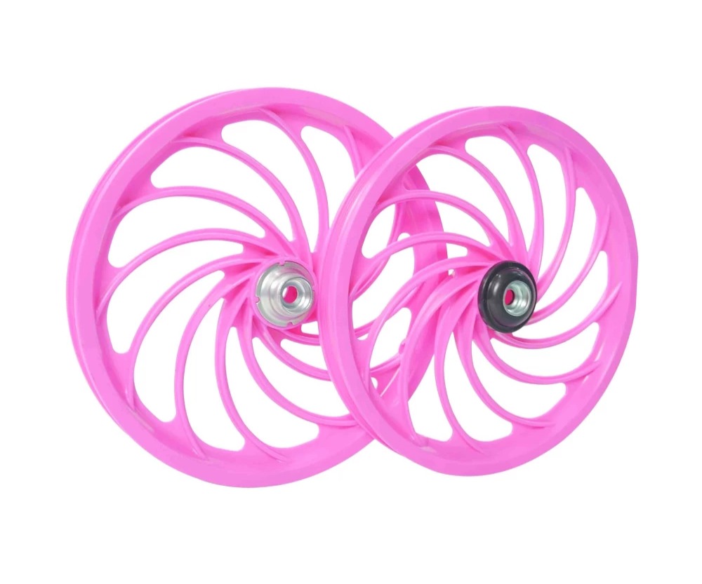 Roda 16 Nylon Dianteiro./Traseiro. Rosa/Roda Jks para bicicleta