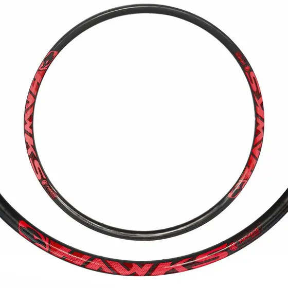 Aro 29 Aero Disco 36 Furos Preto Adv Vermelho KSW para bicicleta
