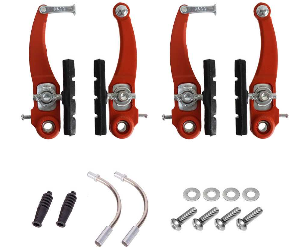 Freio V.brake Nylon Pino Vermelho Paco para bicicleta