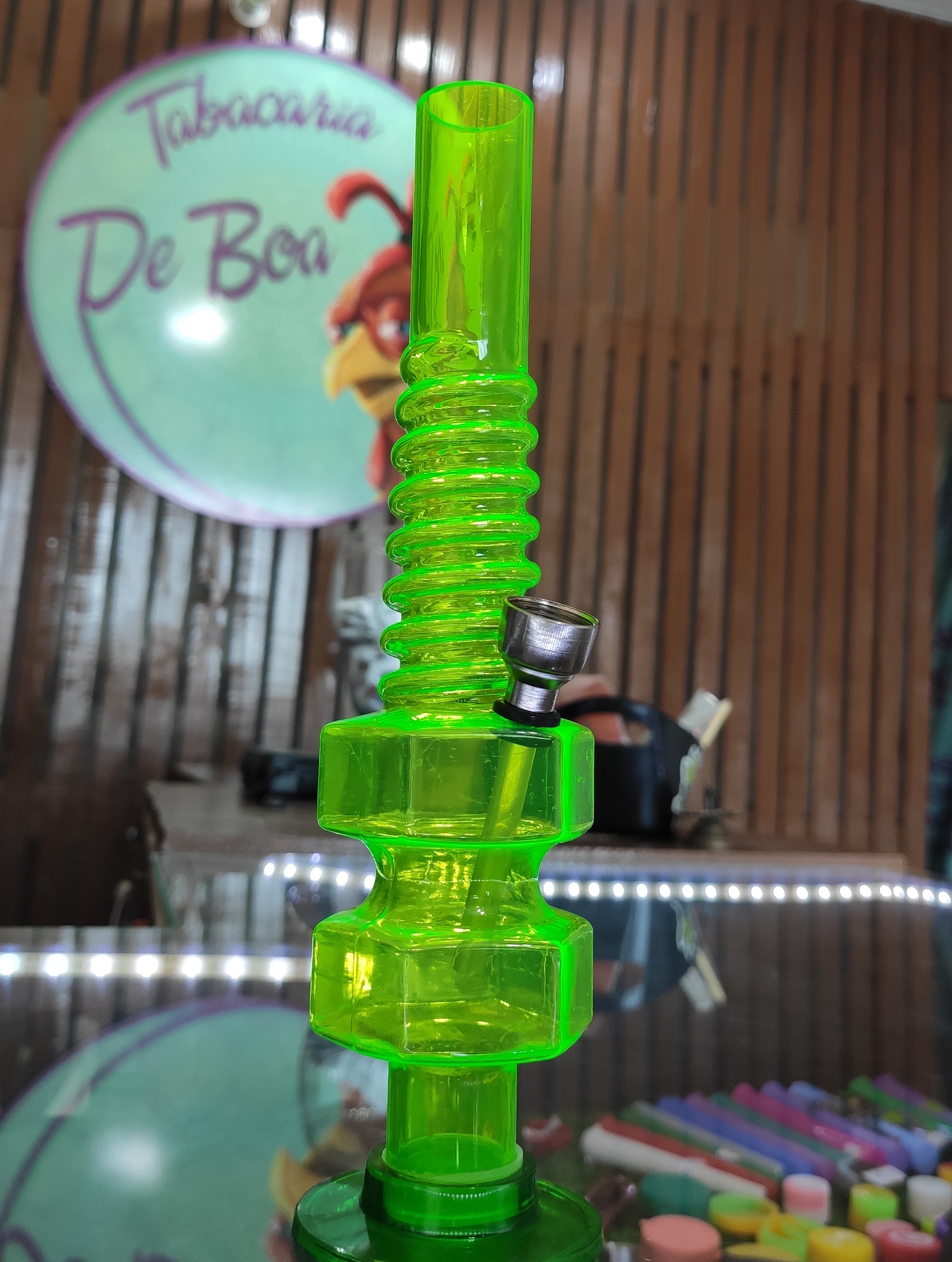 Bong de Acrílico (Verde)