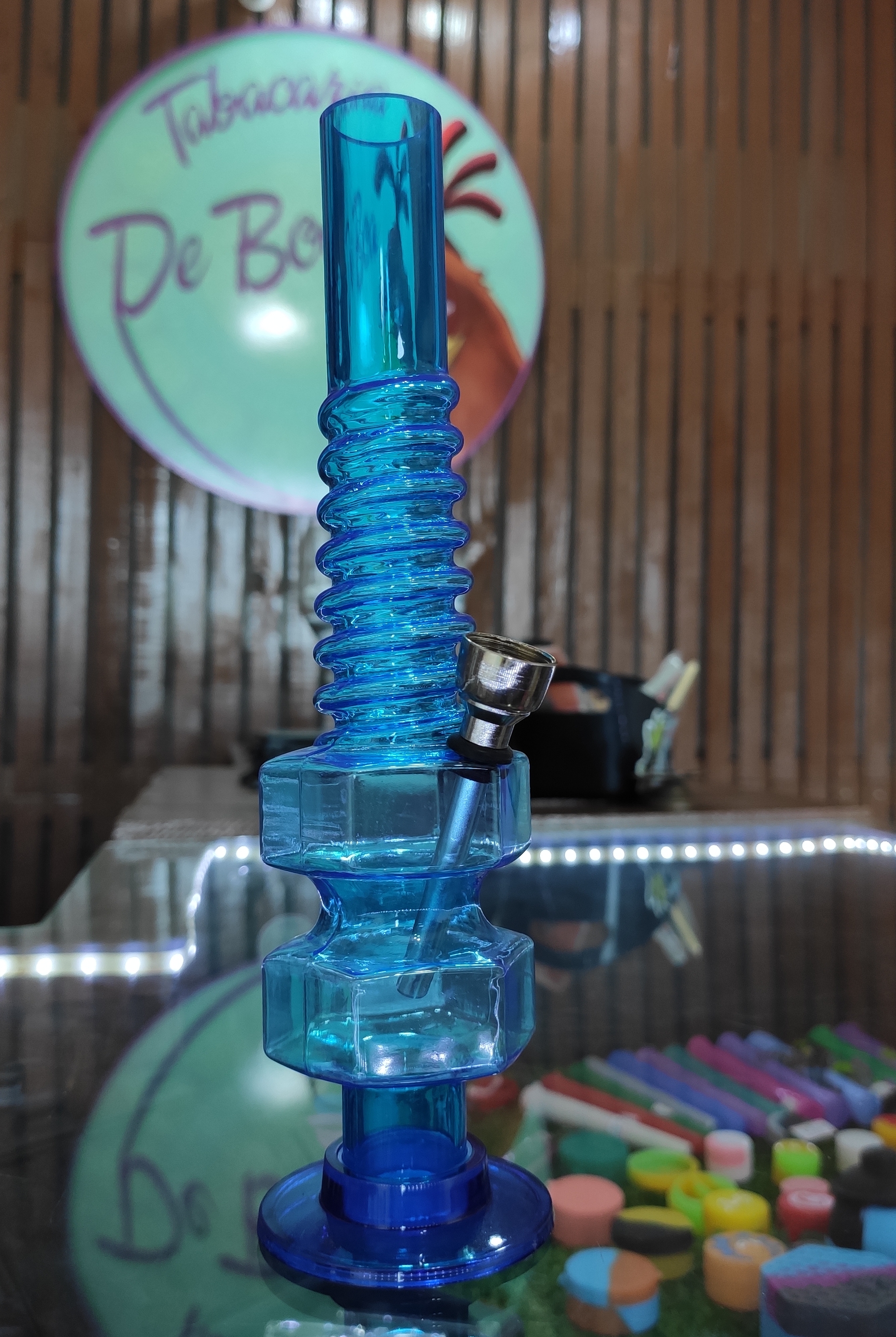 Bong de Acrílico (Azul)