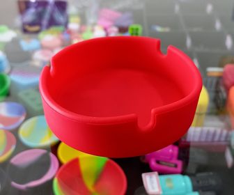 Cinzeiro de Silicone (Vermelho)