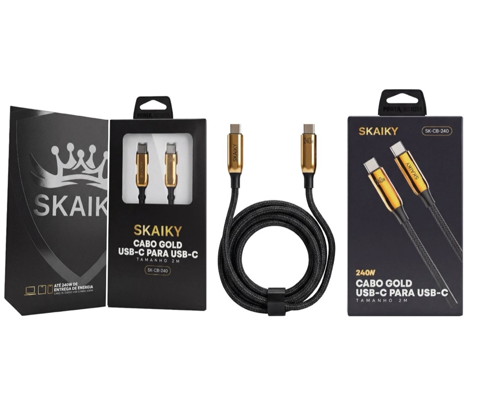 CABO SKAIKY TIPO-C/TIPO-C 2MTS 240W SK-CB-240