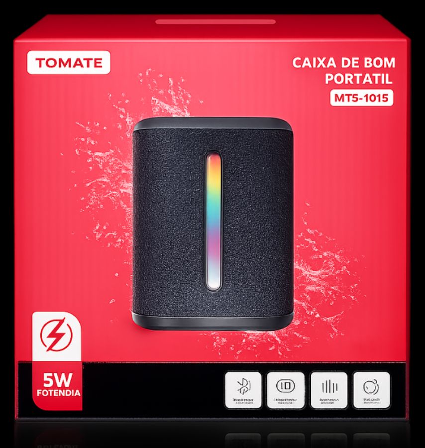 CAIXA DE SOM BLUETOOTH TOMATE MTS-1015