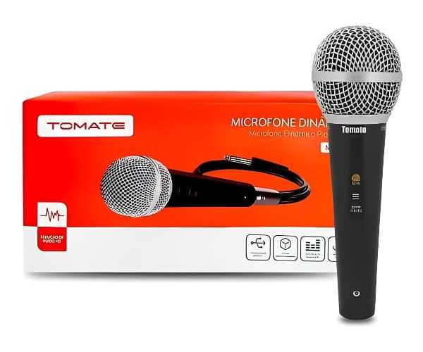 MICROFONE C/FIO TOMATE MT-1012