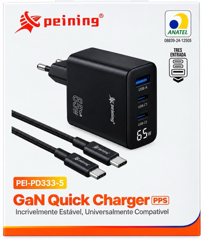 Carreg PD Type-c 65W Peining PEI-PD333-5