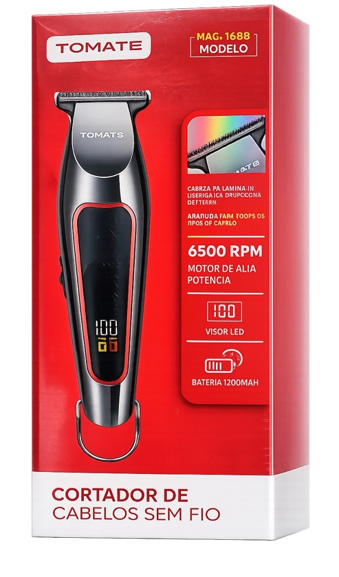 MÁQUINA DE CABELO REC TOMATE MAG-1688