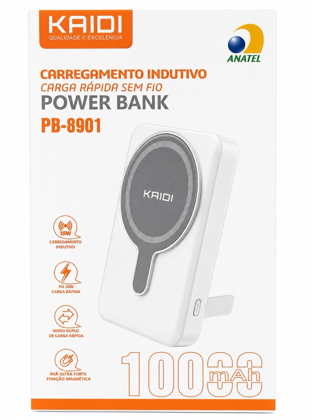 CARREG KAIDI PORTÁTIL 10000MAH PB-8901