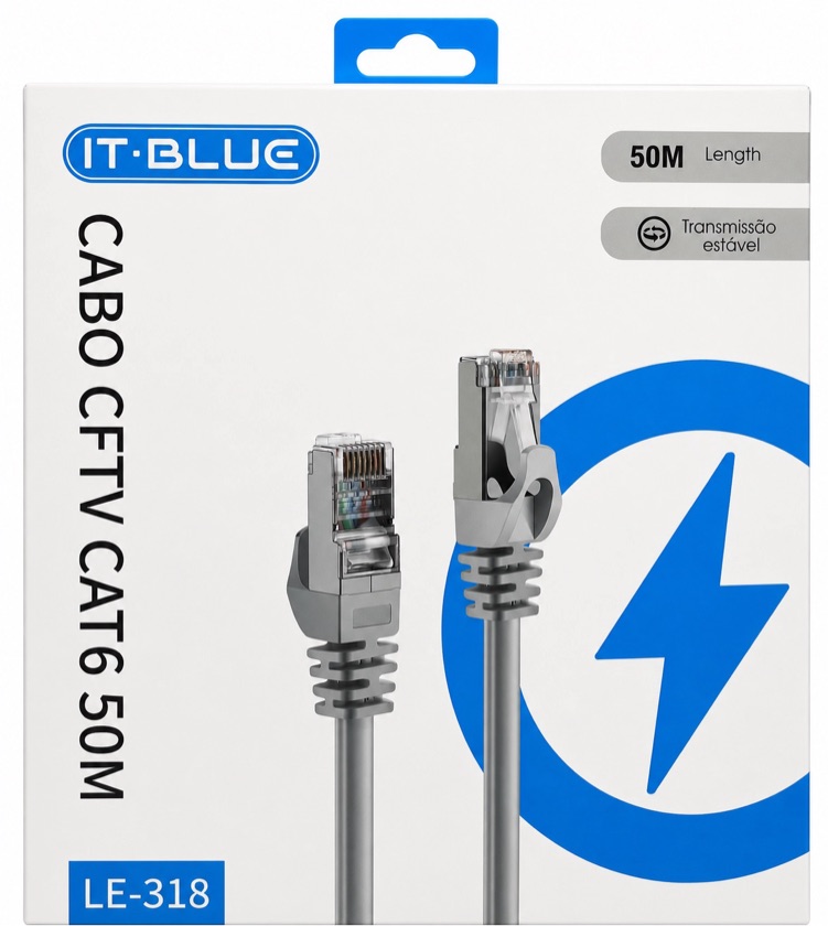 CABO REDE 50MTS CAT6 IT-BLUE LE-318