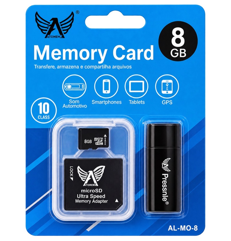 CARTÃO DE MEMÓRIA ALTOMEX 8GB AL-MO-8