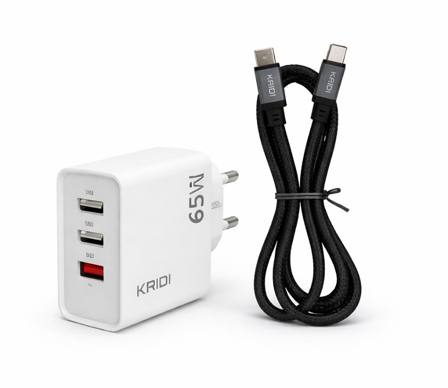 CARREGADOR PD USB TIPO-C IPHONE 65W KAIDI KD-665CL