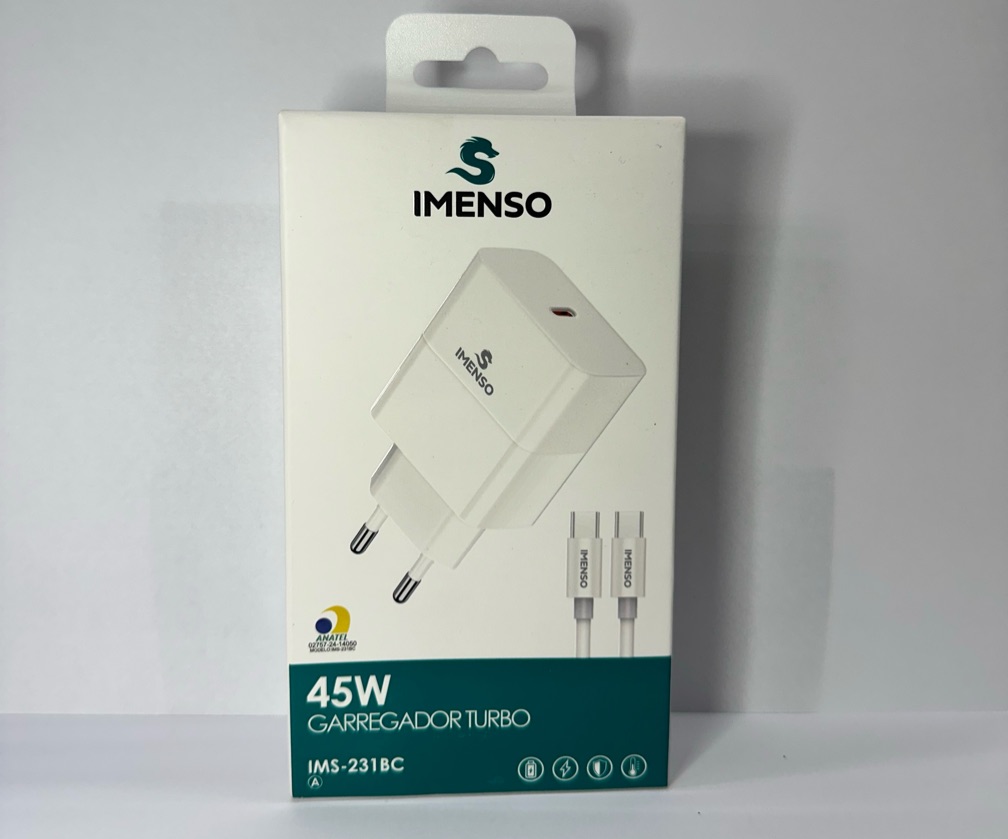 CARREGADOR PD IMENSO 45w TIPO-C TIPO-C IMS-231BC