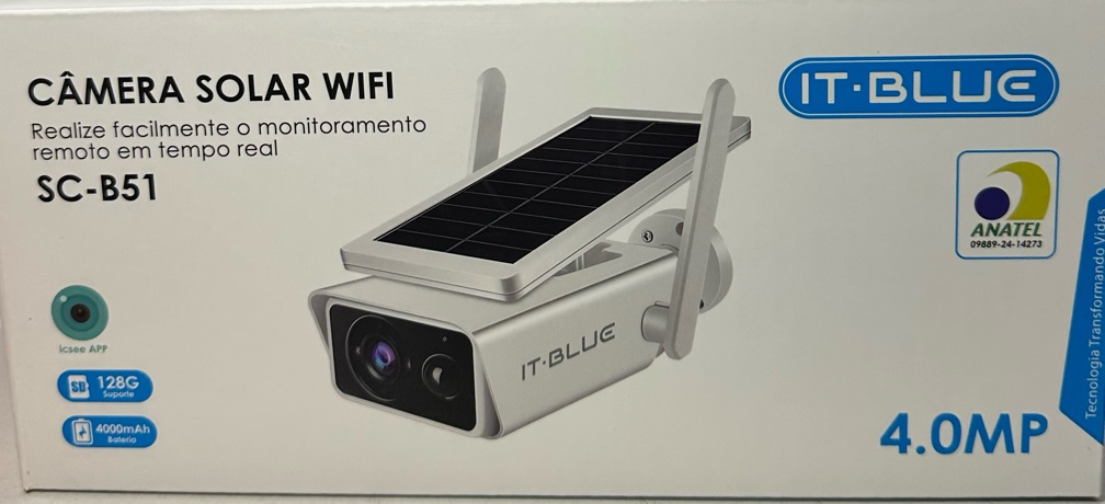 CÂMERA SOLAR WI-FI IT-BLUE SC-B51