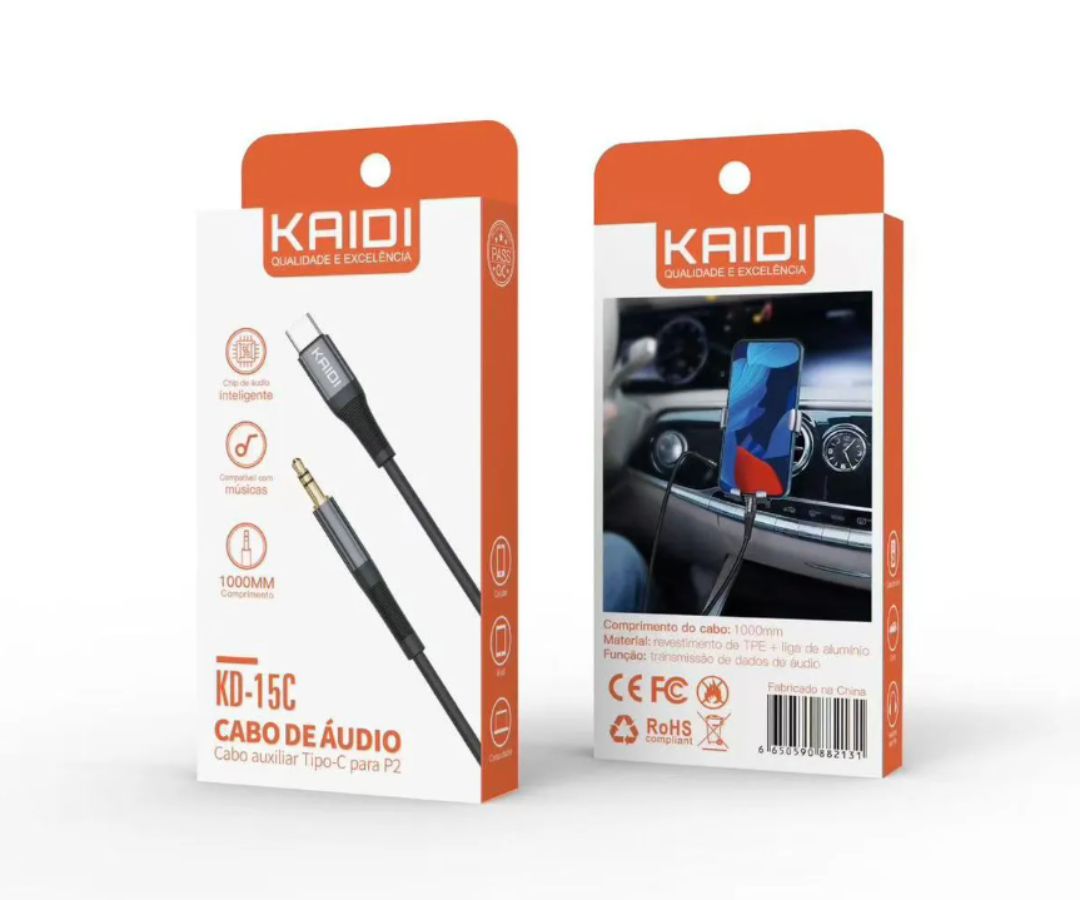 CABO P2 PARA TIPO-C KAIDI KD-15C
