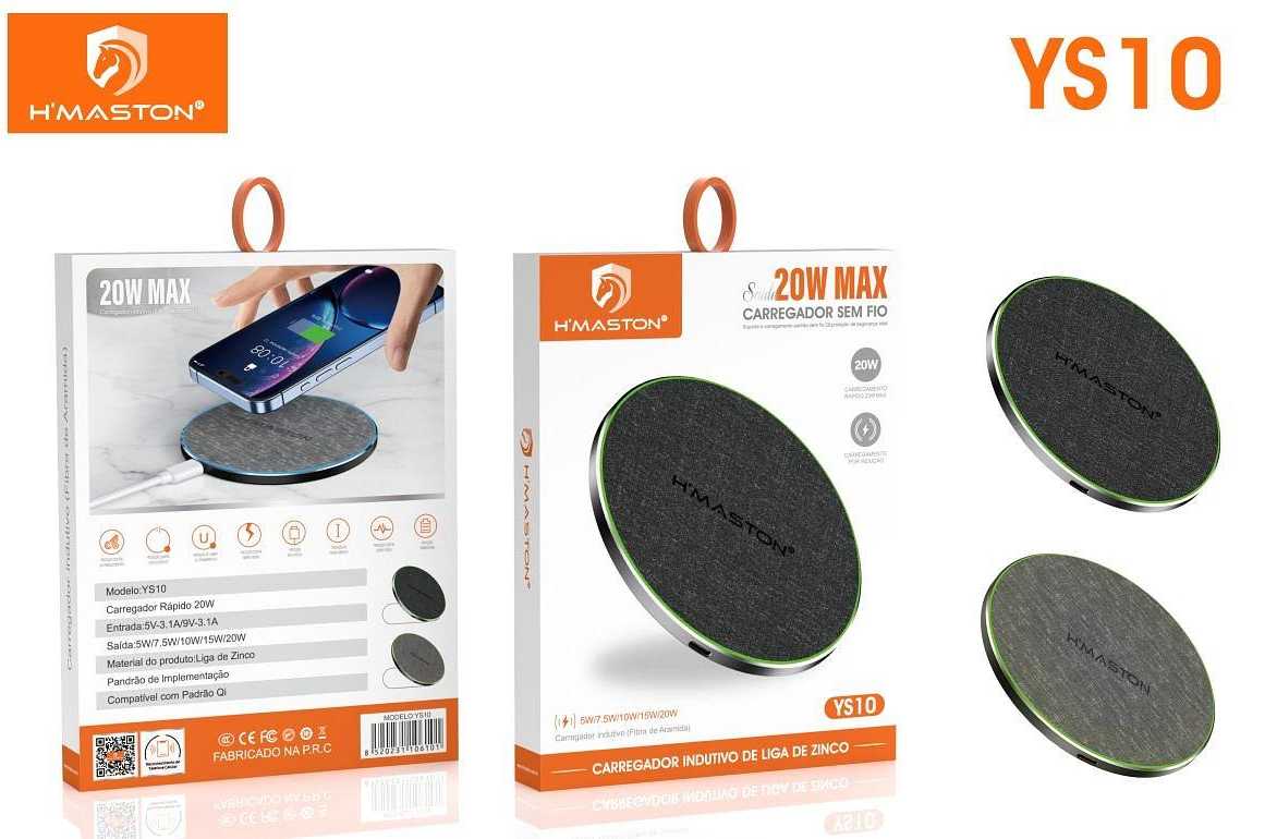 CARREGADOR INDUTIVO HMASTON YS10