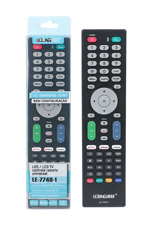 Controle TV Universal Smart Lelong LE-7740-1