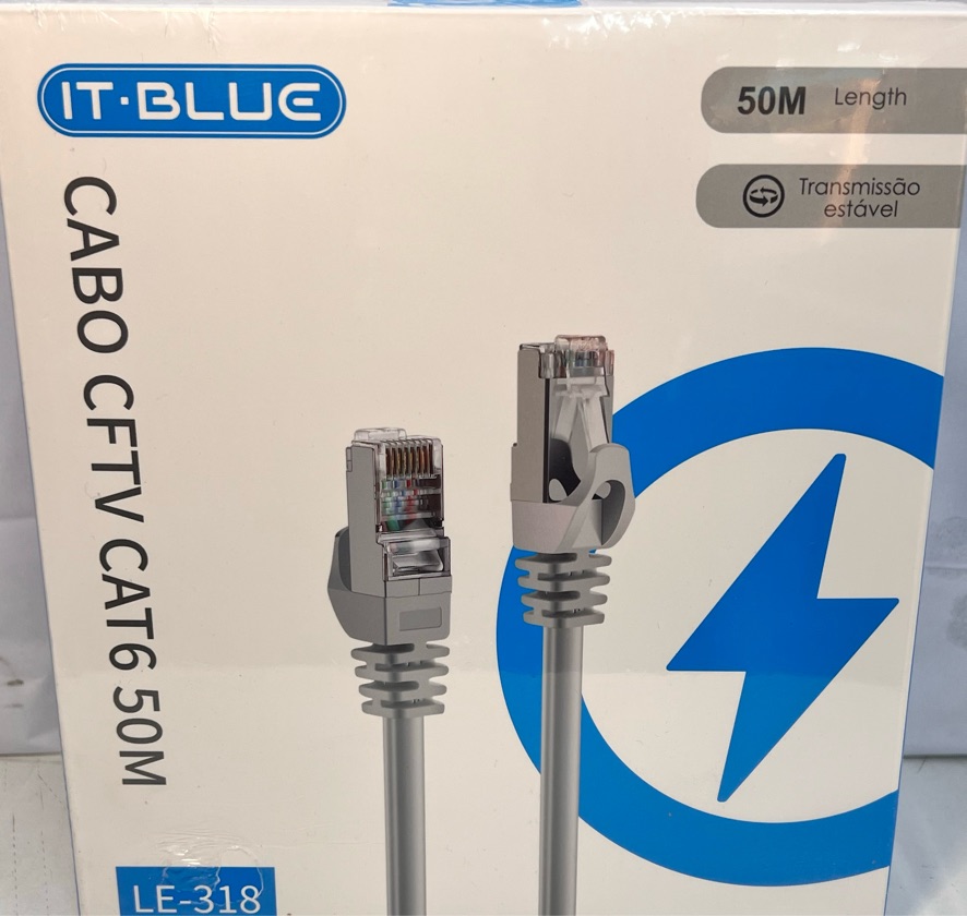 CABO DE REDE 50MTS CAT6 IT-BLUE LE-318