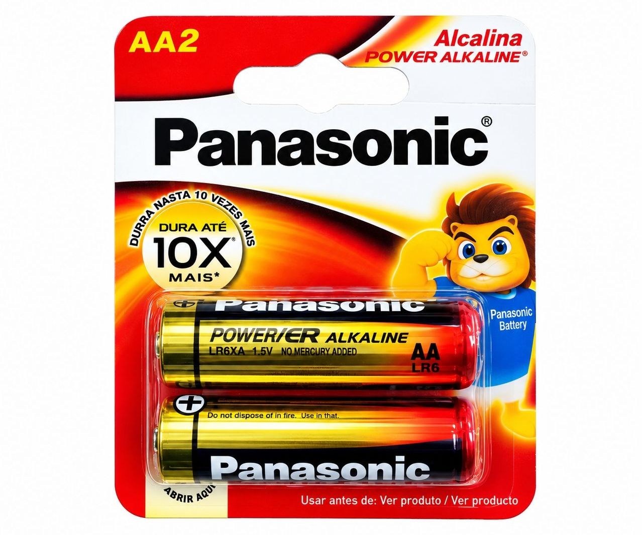 PILHA ALKALINA PANASONIC C/2AA